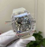  Swiss Replica Richard Mille RM 56-02 Tourbillon Sapphire Crystal Case Transparent Rubber Watch